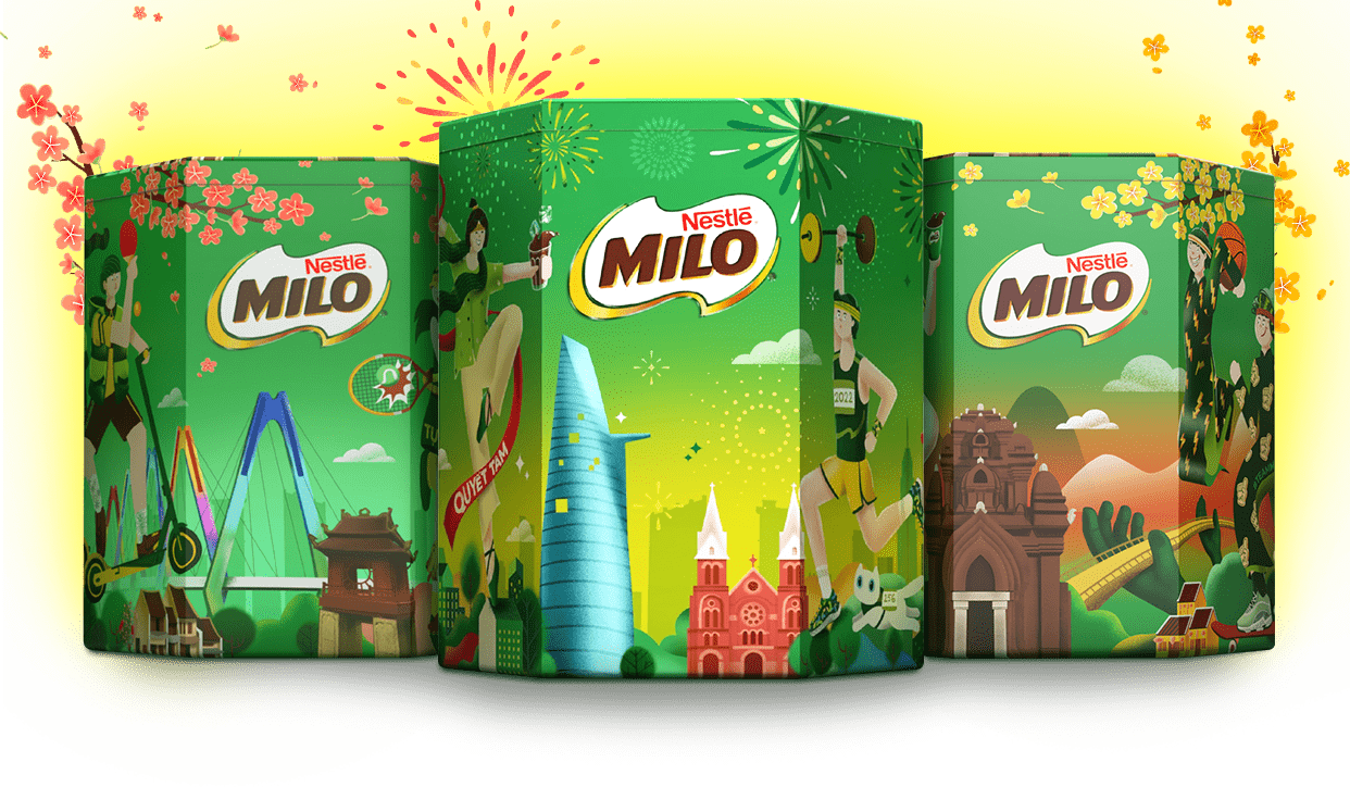 SƯU TẬP NGAY BỘ QUÀ MILO TẾT