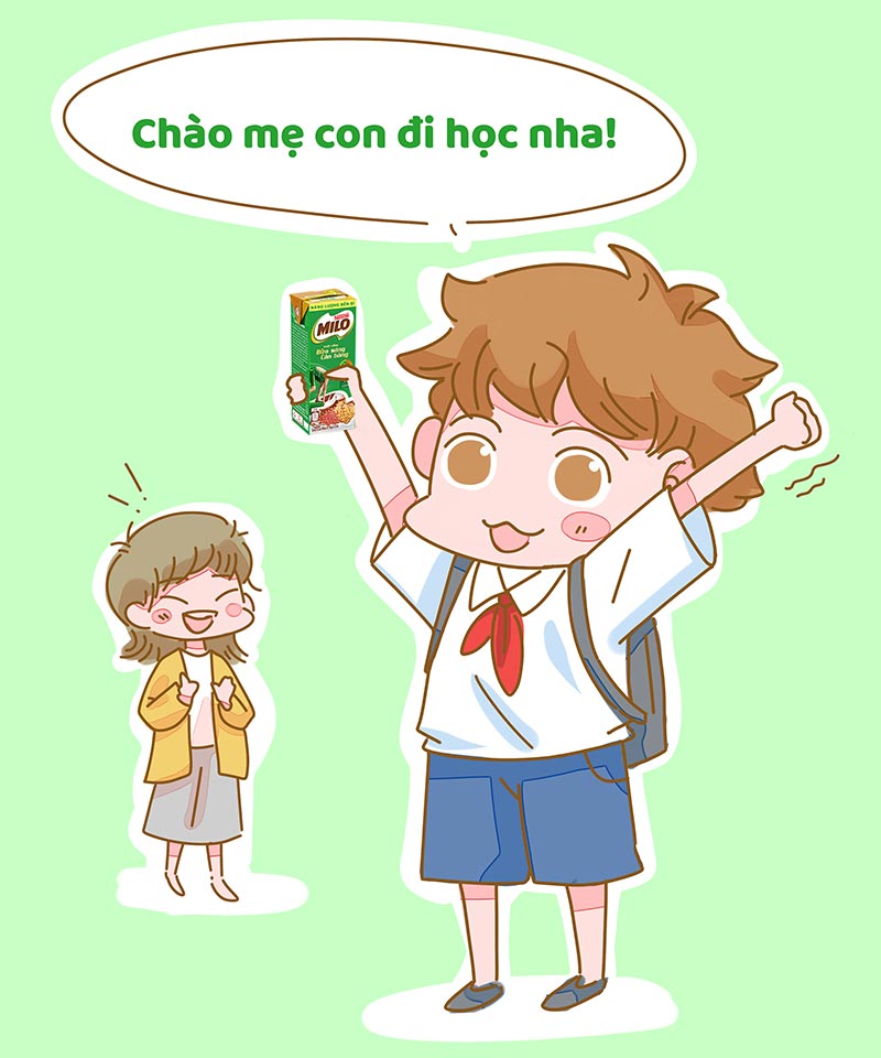 MILO thay mẹ chăm con suốt ngày dài năng động - 1