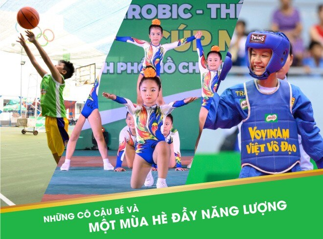 Các bé khi tham gia hoạt động thể thao trong dịp hè vô cùng thích thú với lựa chọn của mình