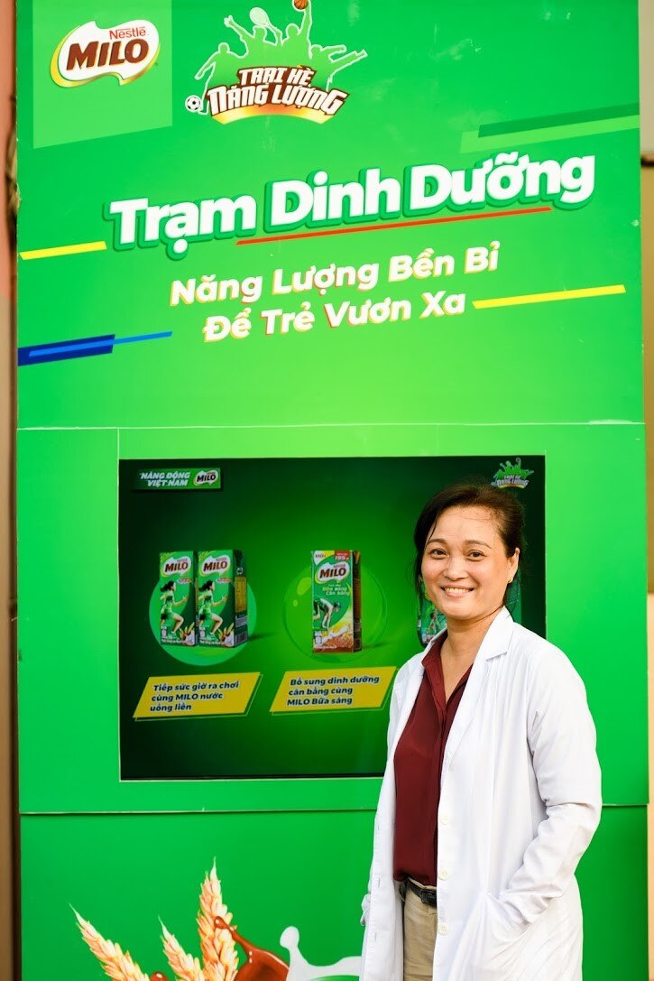 Tại Ngày hội “Bí quyết cho con mùa hè năng động”, em còn được biết nhiều thông tin dinh dưỡng hay và bổ ích cho con