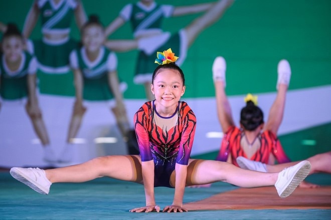Luyện tập Aerobic giúp các bé gái thêm dẻo dai và có thân hình cân đối hơn