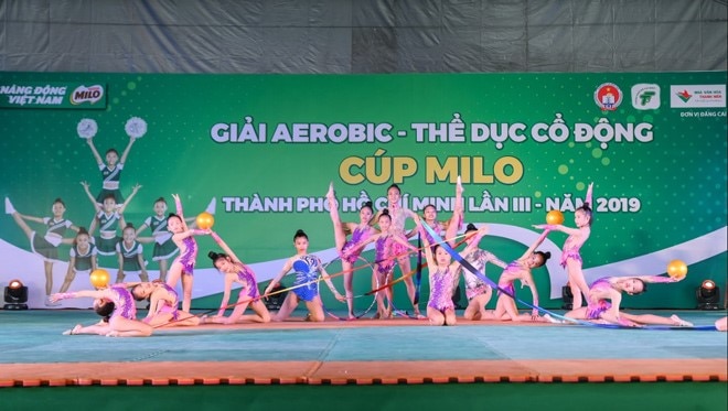 Bộ môn Aerobic giúp các em trưởng thành rõ rệt sau thời gian luyện tập
