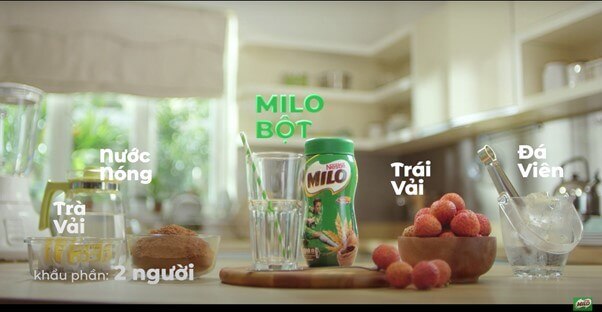 Milo vải với nhiều khoáng chất và vitamin C