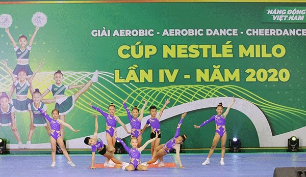 Nestle MILO khơi dậy niềm yêu thích Aerobic trong trẻ em Việt Nam với Giải Aerobic – Aerobic Dance – Cheer Dance.