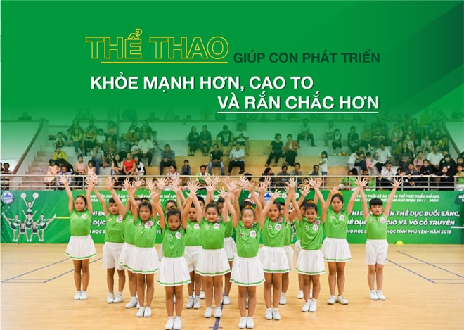 Thể thao giúp con phát triển khỏe mạnh hơn, cao to và rắn chắc hơn