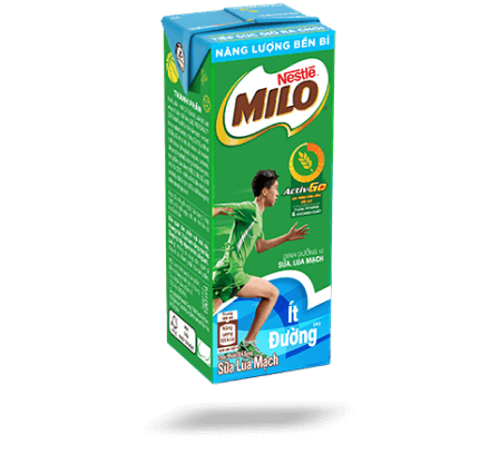 MILO hộp ít đường 180ml