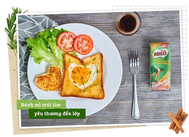 Gói đầy “yêu thương” của mẹ cho con với bữa sáng bánh mì sandwich hấp dẫn