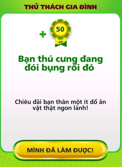 Bé thực hiện các Thử thách gia đình để trẻ học cách sống tự lập.