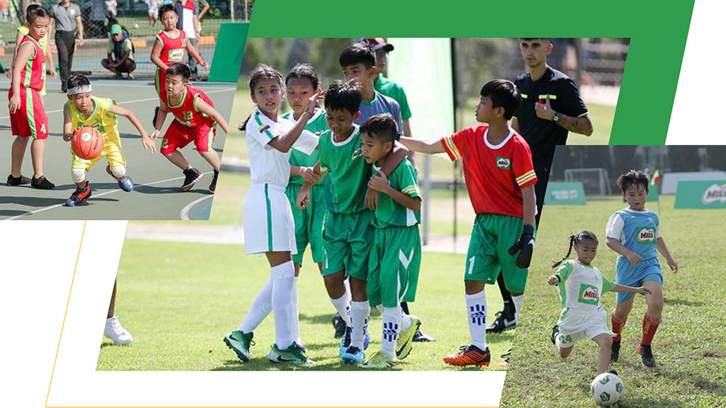 Bóng đá giúp trẻ rèn luyện và phát triển cơ thể.