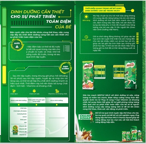 Cho con ăn uống thế nào sau khi tập thể dục, thể thao? Tìm hiểu ngay cùng MILO Sportify!