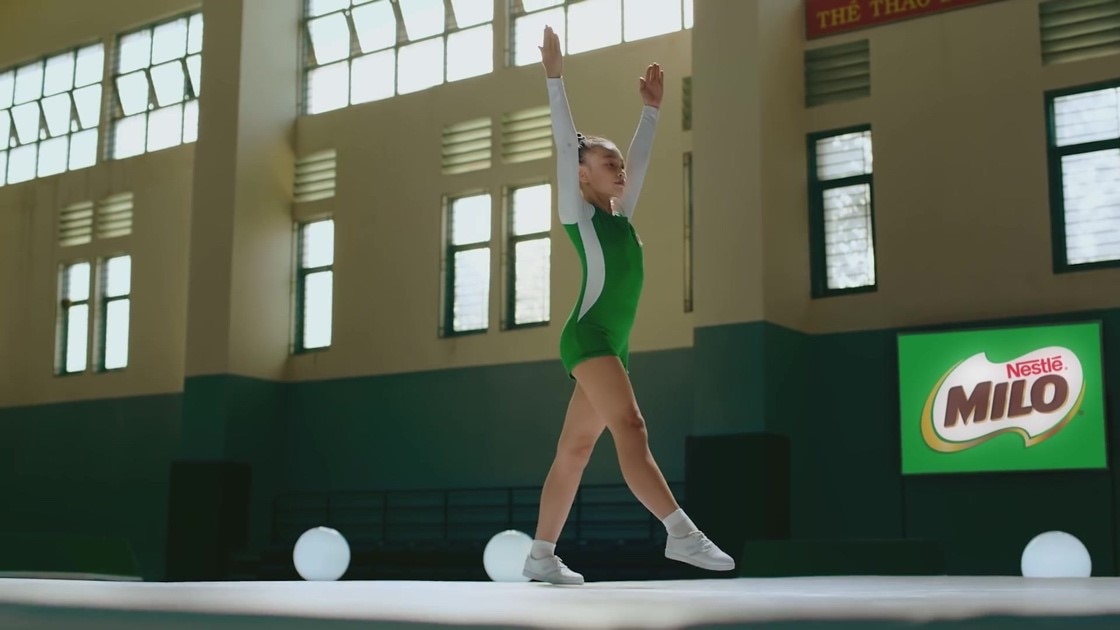 Trẻ tập aerobics