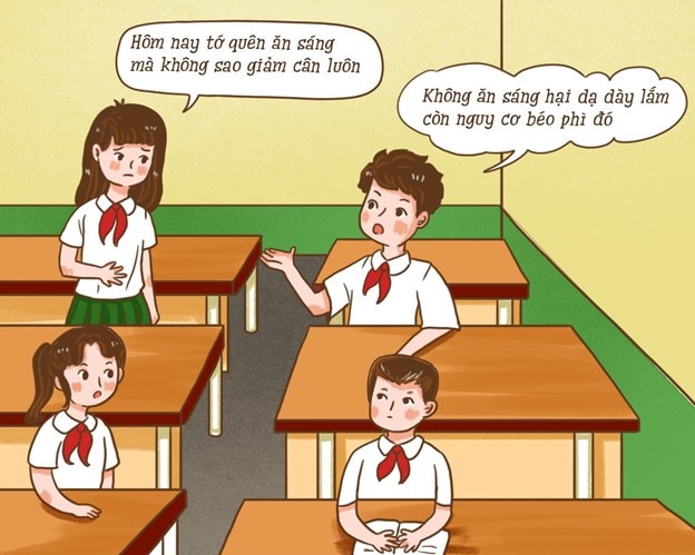 Không ăn sáng hại dạ dày lắm, còn nguy cơ béo phì đó