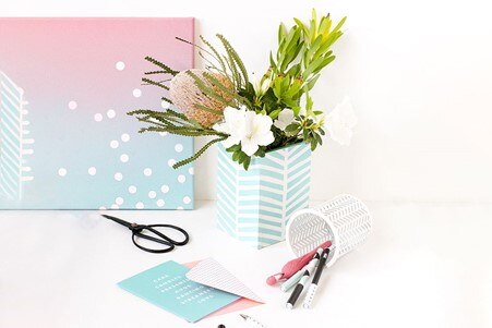 Chậu cây để bàn siêu xinh chiếc vỏ hộp giấy cũ