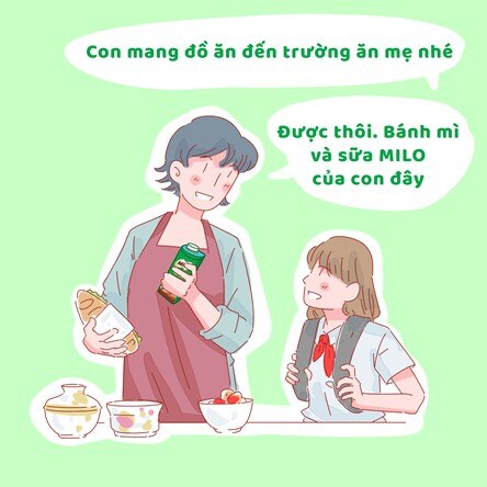 Bổ sung milo vào thực đơn bữa ăn sáng cho trẻ