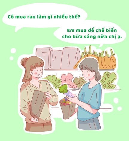 Bữa sáng dinh dưỡng không thể thiếu trái cây và rau củ