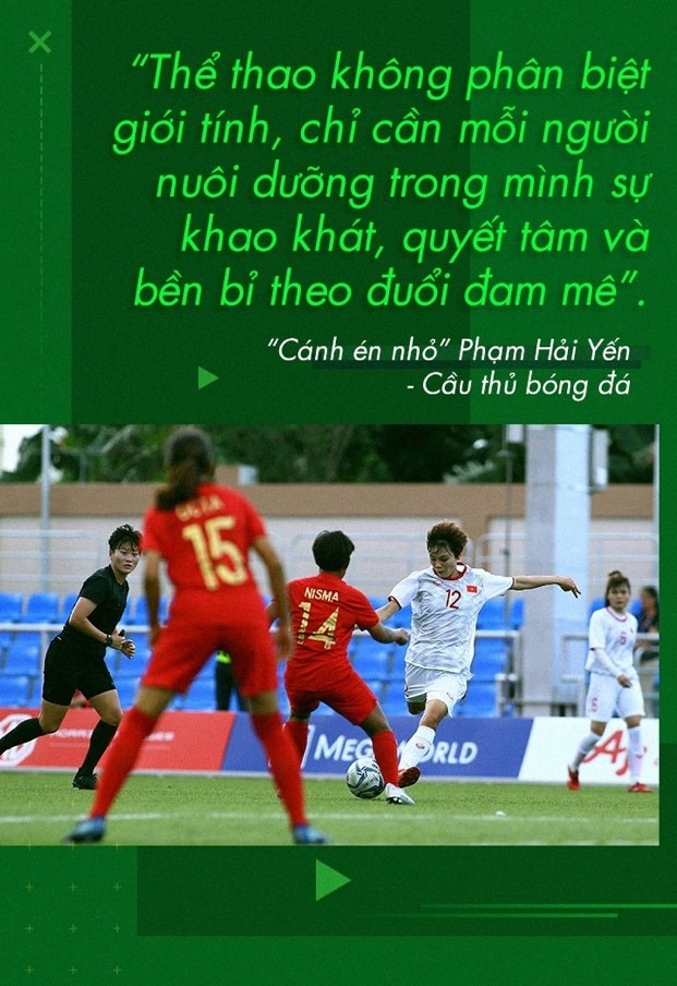 Phạm Hải Yến bền bỉ vượt qua định kiến con gái đá bóng