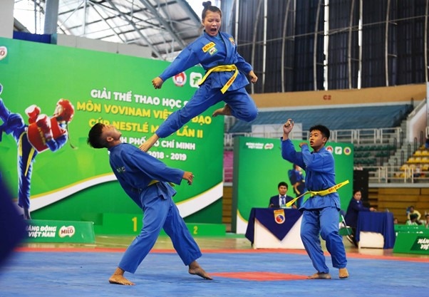 Bộ môn Vovinam giúp các bé học hỏi nhiều điều.