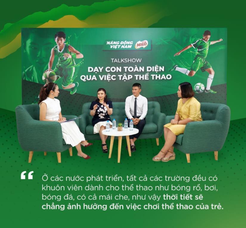 Công Vinh, Thanh Thảo cùng các chuyên gia chia sẻ cách dạy con phát triển toàn diện thông qua chơi thể thao