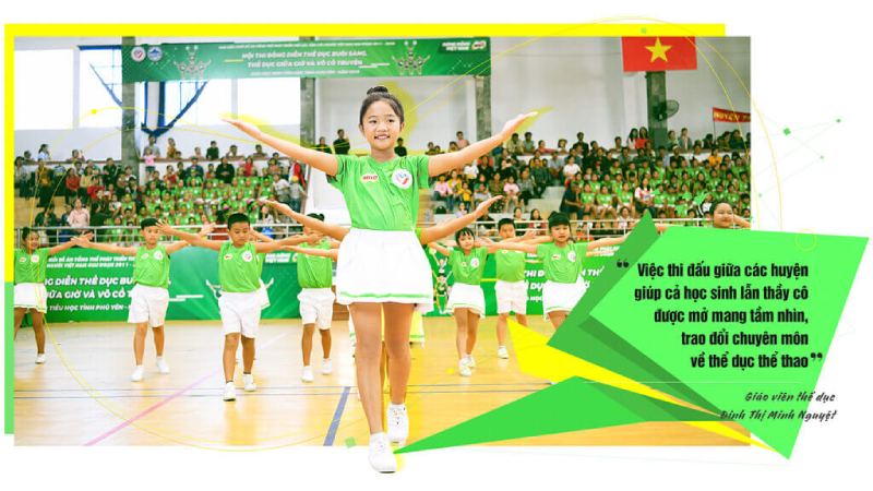 Hội thi thể thao không những mang đến sân chơi mới, mà còn thúc đẩy các em rèn luyện thể chất
