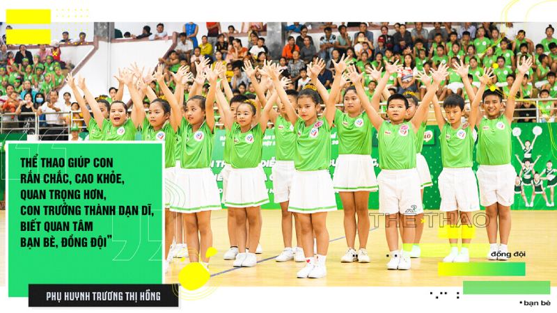 Hoạt động Thể dục đồng diễn chương trình Năng động Việt Nam truyền cảm hứng sống năng động cho trẻ