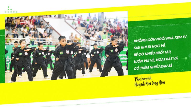 Thông qua chương trình Năng động Việt nam trẻ ý thức bồi dưỡng thể chất bên cạnh việc học tập ở trường