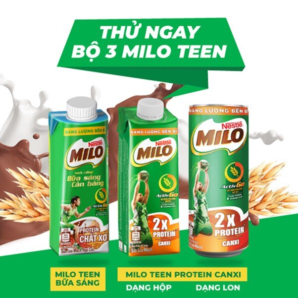 Bổ sung MILO cho thực đơn bữa sáng dinh dưỡng giúp teen học tập và thi cử hiệu quả.