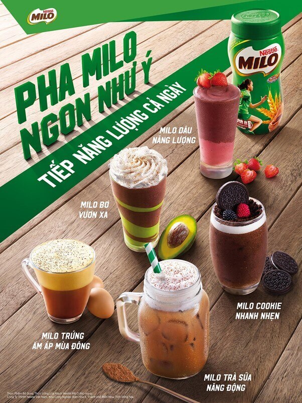 Pha MILO ngon như ý - tiếp sức cho bé khỏe mạnh.