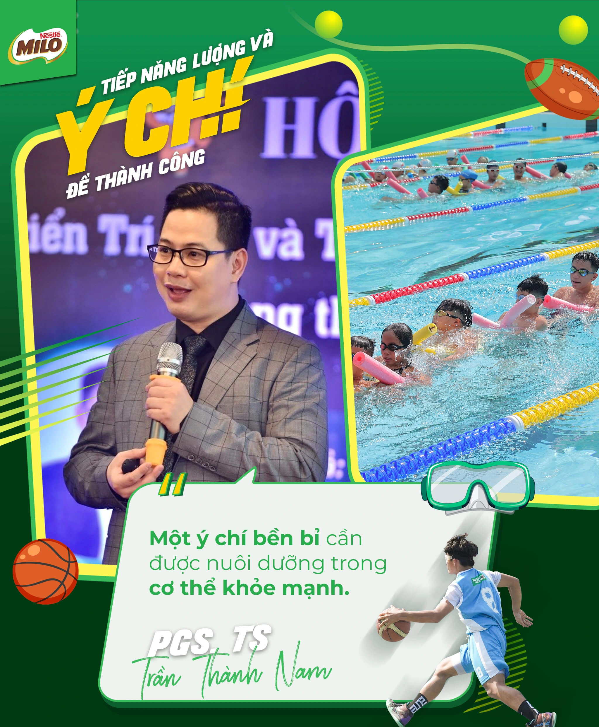 Theo PGS.TS. Trần Thành Nam, một ý chí bền bỉ cần được nuôi dưỡng trong cơ thể khỏe mạnh.