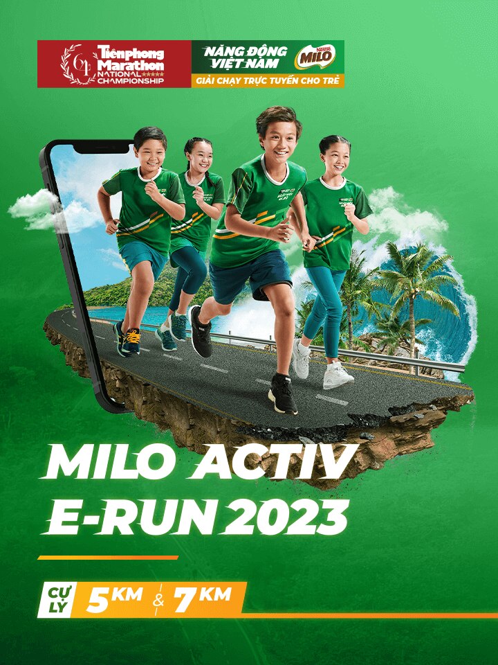 MILO ERUN GIẢI CHẠY TRỰC TUYẾN CHO TRẺ EM ĐẦU TIÊN