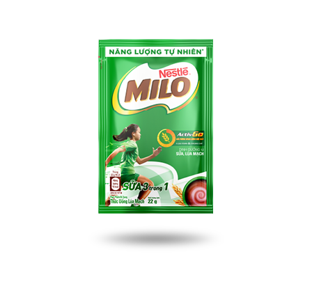 MILO BỘT GÓI SỮA 3 TRONG 1 22G