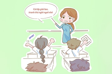 
Trẻ nên vận động/thư giãn và bổ sung năng lượng trong giờ giải lao 
