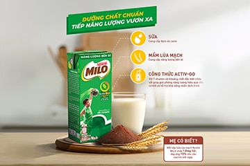 
NESTLÉ MILO – NGUỒN DƯỠNG CHẤT GIÀU NĂNG LƯỢNG CHO BÉ THÊM NĂNG ĐỘNG
