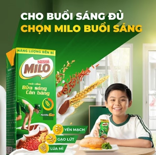Nestlé Milo dinh dưỡng cho bữa sáng của trẻ