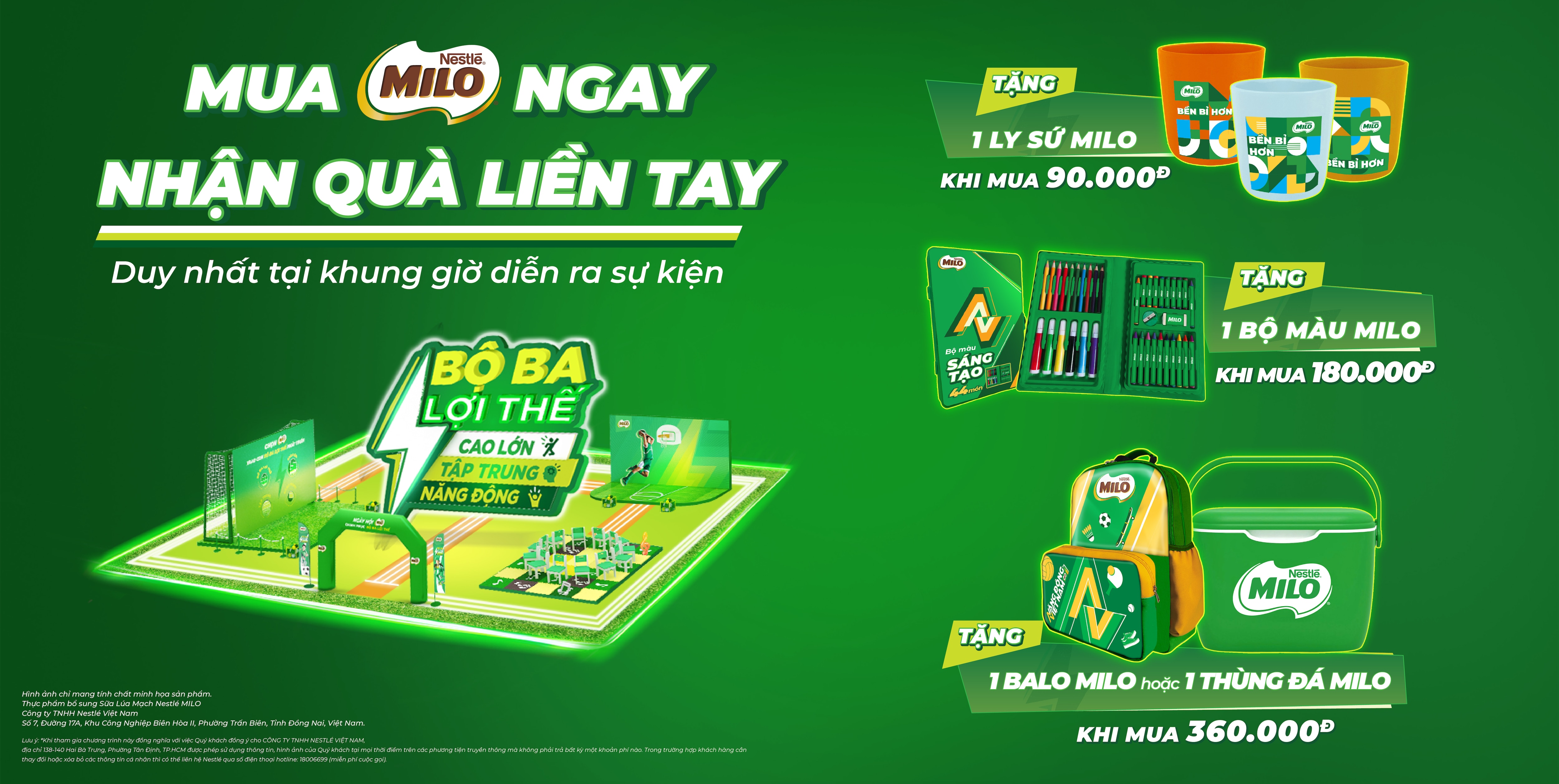Ngày hội MILO – Chinh Phục Bộ Ba Lợi Thế (“Chương Trình”)