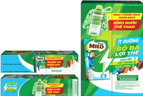 Thùng Sữa Lúa Mạch Nestlé MILO Ít đường 110 ml 